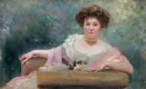 Wojciech Kossak, PORTRET PANI W FOTELU