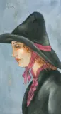 Eugeniusz Zak, PORTRET MŁODEJ KOBIETY W KAPELUSZU