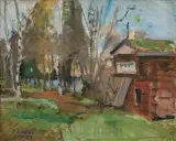 Zygmunt Szreter, PEJZAŻ Z FINLANDII, 1972, olej, płótno