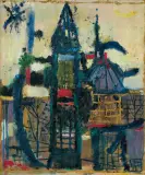 PEJZAŻ by Rajmund Ziemski, ok. 1957 - 58, olej, płótno, offered Jun 2016