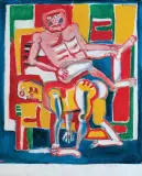 Eugeniusz Markowski, DUE PERSONE, ok. 2000, olej, płótno