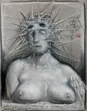 WŁADCZYNI PIORUNÓW by Franciszek Starowieyski, 2005, pastel, węgiel, papier, offered Jun 2016