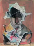 Stasys Eidrigevičius, BLANCHE, 1998, pastel, papier