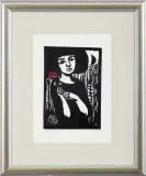 Jerzy Duda-Gracz, KONTYNUACJA Z CYKLU JUDAICA 1964, linoryt kolorowany, papier
