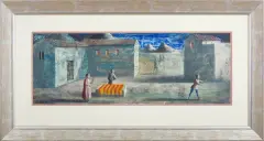 Łukasz Huculak, NA DZIEDZIŃCU, 2007, technika własna, papier