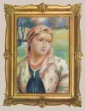Stanisław Górski, GÓRALKA, przed 1939, pastel, papier