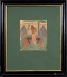 Andrzej Pronaszko, Chrystus nauczający, 1913, akwarela, ołówek, papier