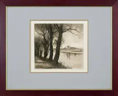 Jan Rubczak, WIDOK NA SKAŁKĘ, akwaforta, papier