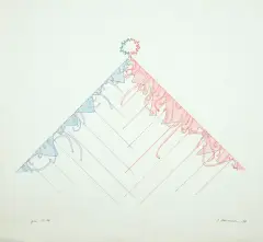 Andrzej Dłużniewski, GÓRA 12-ta, 1988, atrament, papier