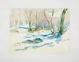 Sergiusz Grudkowski, MARCOWY ŚNIEG, 1996, akwarela, karton