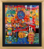 30 TAGE FAX by Friedensreich Hundertwasser, serigrafia barwna, papier, sold Apr 2016