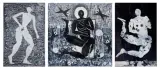 ŚWIĘTY - TRYPTYK by Krzysztof Patalas, 2016, akryl, werniks, płótno, offered Apr 2016