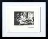 Pablo Picasso, MODELKI ODPOCZYWAJĄCE, serigrafia jednobarwna, papier