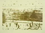 Gry i zabawy, 1976 (1989) by Jan Tarasin, serigrafia jednobarwna, papier, sold Apr 2016