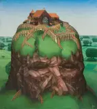 PETROS by Jacek Yerka, 1977, olej, akryl, płótno, sold Apr 2016