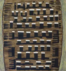 OBRAZ 47 by Bronisław Kierzkowski, 1982, olej, płótno, sold Apr 2016