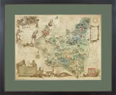 Eliasz Kanarek, MAPA LASÓW POLSKICH, 1938, mapa