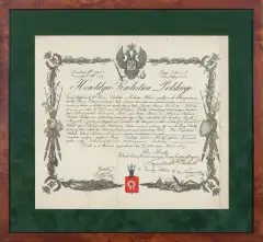 Autor nierozpoznany, HEROLDYA KRÓLESTWA POLSKIEGO - PATENT z 1852, dokument