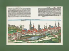 Hartmann Schedel, BRESSLAW, Norymberga 1493, drzeworyt, papier