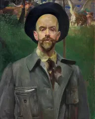 Jacek Malczewski, Autoportret, 1908, olej, tektura