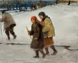 Teodor Axentowicz, POWRÓT Z CERKWI NA HUCULSZCZYŹNIE