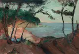 PEJZAŻ NADMORSKI by Włodzimierz Terlikowski, 1923, olej, płótno, sold Mar 2016