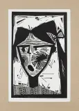 Wojciech Barylski, Dziewczynka, 1961, linoryt, papier