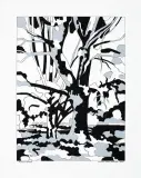 Mleczne drzewa by Zdzisław Otello Horodecki, 2006, akryl, tusz, karton, sold Feb 2016