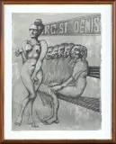 Faubourg St. Denis by Jan Lebensztejn, litografia barwna, papier, sold Feb 2016