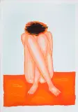Jerzy Nowosielski, Akt – Skulona, 1997, serigrafia barwna, papier