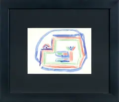 Autoportret by Jerzy Panek, atrament, papier, sold Feb 2016