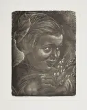 Paweł Steller, Konwalie, 1955, drzeworyt, papier
