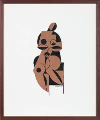 Henryk Berlewi, Akt, 1922, cynkotypia, papier