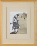 Edyta Draus, Niedziela, collage, ołówek, papier
