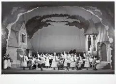 Edward Hartwig, ZDJĘCIE z baletu Coppelia, fotografia czarno-biała