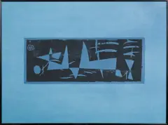 Jonasz Stern, Kompozycja, ok. 1958, serigrafia barwna, papier
