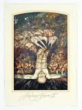 Ilustracja do Psalmu 57 by Andrzej Strumiłło, technika własna, sold Jan 2016