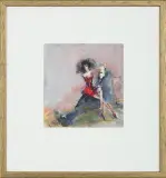 Alicja Wahl, Para, 1995, pastel, gwasz, akwarela, papier