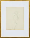 Jan Dobkowski, FIGURA PODWÓJNA, 1976, ołówek, papier kremowy
