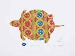 Ryszard Grzyb, ŻÓŁW, 1993/2003, serigrafia barwna, papier