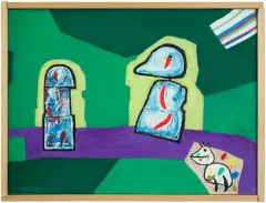 Zbigniew Krygier, Spotkanie na stole, 2012, olej, płótno
