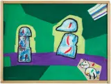 Zbigniew Krygier, Spotkanie na stole, 2012, olej, płótno