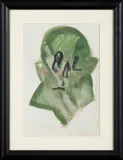 Jerzy Panek, Autoportret, 1979, akwarela, kredka, papier