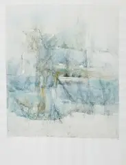 Jerzy Stajuda, Bez tytułu, 1989, akwarela, papier żeberkowy