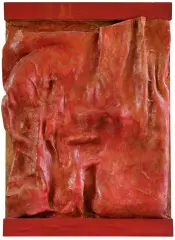 Aleksander Kobzdej, NIESPOKOJNA PRZESTRZEŃ (HORS CADRE), 1970, olej, technika mieszana, płótno