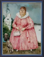 Jerzy Duda-Gracz, OBRAZ 2015 (ŁAGÓW - BUSINESSWOMEN), 1996, olej, płyta