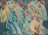 Władysław Roguski, ZWIASTOWANIE, 1923, olej, tektura