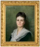 Anna Bilińska - Bohdanowiczowa, PORTRET PANI W SUKNI Z KORONKOWYM KOŁNIERZEM, 188, pastel, karton