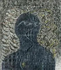 Józef Szajna, Z CYKLU MROWISKO, 1990, technika własna, papier
