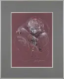 Żebraczka by Andrzej Domżalski, 2015, pastel, akryl, papier brązowy, sold Oct 2015